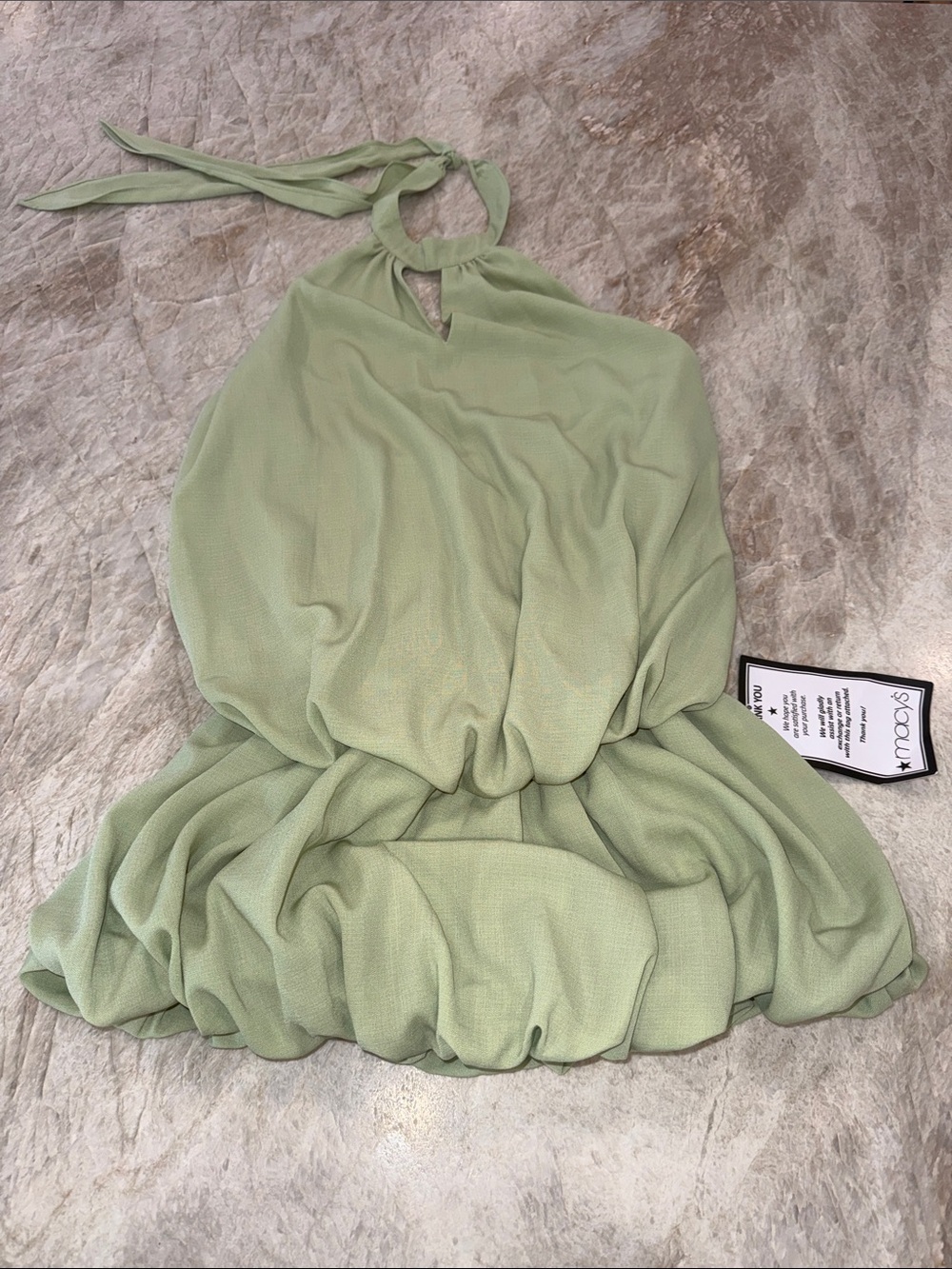 Macy's Light Sage Green Halter Camisole